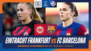 Frankfurt vs FC Barcelona  Partido entero de la jornada 2 de la UEFA Women’s Champions League [upl. by Eniarral73]