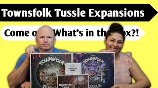 Townsfolk Tussle Foul Neighbors and Odd Jobs Expansions Unboxing [upl. by Girardo]