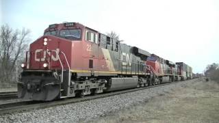 Canadian National Intermodal Train Q149 [upl. by Niloc]