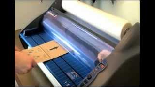 GBC Pinnacle 27 Roll Laminator  How to Load [upl. by Eojyllib]