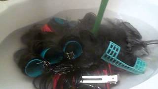 how to curl a old synthetic wig [upl. by Mutz627]