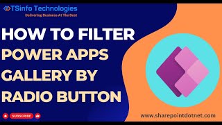 Power Apps Filter Gallery By Radio Button  How to Filter Gallery By Radio Button in Power Apps [upl. by Ramal]