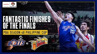 Meralco and San Miguels FANTASTIC FINISHES  PBA SEASON 48 PHILIPPINE CUP FINALS [upl. by Tesler418]