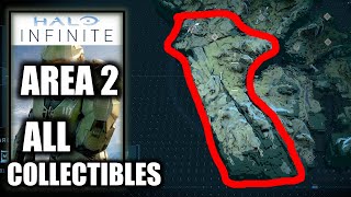 Halo Infinite AREA 2 All Collectible Locations All Skulls Logs Cores Towers Lockers Artifacts [upl. by Klenk]