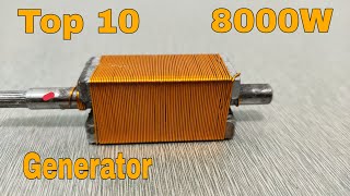 Top 10 Diy 8000W Generator in the World New 2021 [upl. by Brott158]