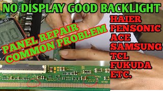 Haier 32 LED TV NO DISPLAY WITH GOOD BACKLIGHT EASY REPAIR [upl. by Enos]