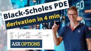 BlackScholes PDE Derivation in 4 minutes [upl. by Guillaume]