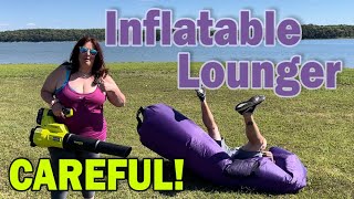 Inflatable Lounger  Does it work [upl. by Milzie]