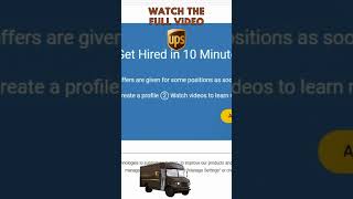 Drive The UPS Brown Truck No CDL No Interview No Experience Delivery Drivers Immediate Hire [upl. by Yenahs316]