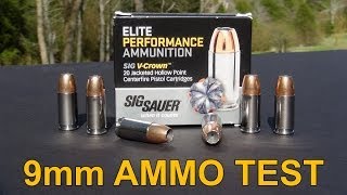 SIG SAUER VCROWN 9mm Ammo Review [upl. by Inatsed667]