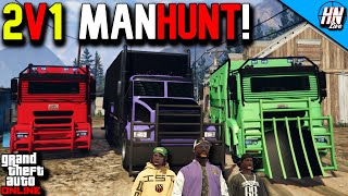 GTA 5 MANHUNT  Pounder Custom vs Acid Labs ft NoProblemCheating twingomp4 [upl. by Nnael826]