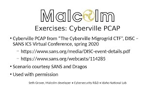 Malcolm Exercises Cyberville PCAP [upl. by Shultz837]