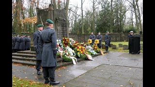 Volkstrauertag 2024 Jüdischer Friedhof Weißensee Kranzniederlegung [upl. by Ernald]