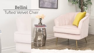 Bellini  Tufted Velvet Chair [upl. by Hsac]