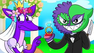 QUEEN BOUNCELIA amp JESTER se CASAN Garten of Banban Animación [upl. by Darwin925]