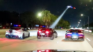 POLICE CHASING STREET RACERS AT FL2K23 [upl. by Arriaet]