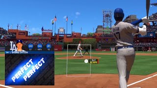 Shohei Ohtani Perfect Perfect Two Run Homerun  MLB The Show 24 Online Rated [upl. by Beckie]