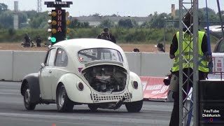 Spektakuläre VW Käfer Rennen Ein toller Käfer Herbie dreht durch Drag Racing 14 Herbie the love bug [upl. by Otrebor956]