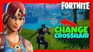 How To CHANGE CROSSHAIR In Fortnite ✅ 2024 GUIDE  CUSTOMIZE Crosshair Settings in Fortnite [upl. by Ahsahs]