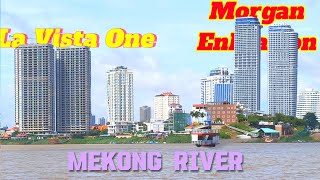 Modern Buildings Enhancing Phnom Penh Skyline along Mekong River 2024 [upl. by Ainnek]