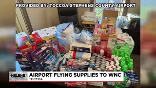 Georgia airport coordinating drive to fly supplies to affected Western NC areas [upl. by Sirraj]