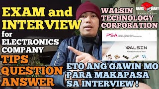 TAIWAN FACTORY WORKER EMPLOYERS INTERVIEW EXAM QUESTION AND ANSWER WALSIN TECHNOLOGY CORP [upl. by Selda]