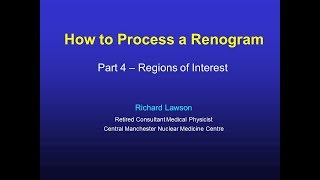 How to Process a Renogram Part4 [upl. by Ahsele995]