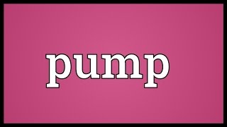 Pump Meaning [upl. by Just]