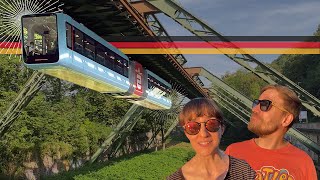 O METRÔ PENDURADO DA ALEMANHA EM WUPPERTAL 🇩🇪  Alemanizando em NordrheinWestfalen [upl. by Ardnosac]