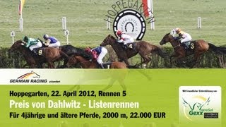 Hoppegarten Preis von Dahlwitz 2242012  Sieger Baschar [upl. by Owens]