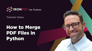 How to Merge PDF Files Using Python  IronPDF [upl. by Ecinna724]