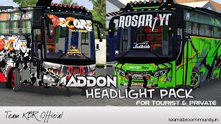 BUSSID v432 Jetbus Headlight Pack ADDON by Team KBR [upl. by Mcleroy]