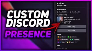 Get a CUSTOM Presence Status For Discord [upl. by Kcirdaed637]