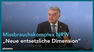 Missbrauchskomplex in Wermelskirchen Innenminister Herbert Reul zum Ermittlungsstand [upl. by Linetta]