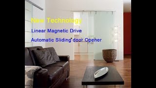 Automatic sliding door mechanism with linear magnetic drive technology [upl. by Entroc]