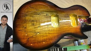 Darrell Brauns AWESOME Spalted Maple Les Paul Guitar Kit the paint job [upl. by Gibby634]