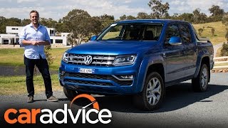 2017 Volkswagen Amarok V6 review  CarAdvice [upl. by Ellevart]