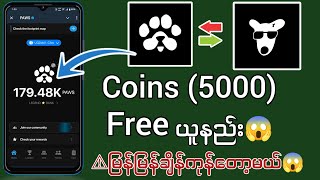 မြန်မြန်ယူမှ ရမယ့် PAWS Coins 5000 Free ယူနည်း နောက်ဆုံး Update ပါ😱 [upl. by Wanyen]