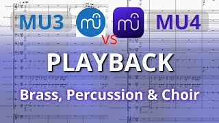 MuseScore 3 vs MuseScore 4 Playback  Brass Percussion amp Choir [upl. by Dias]