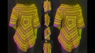 How to Crochet Open Front Sweater Pattern 364│by ThePatternFamily [upl. by Abelard907]