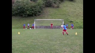 Fussballtraining Torschuss 2  Torabschluss  Technik [upl. by Eddi]