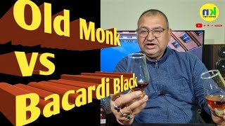 Old Monk Rum vs Bacardi Black comparison nilgirikashyap [upl. by Ahsitram36]