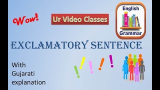 Exclamatory sentences explained in Gujarati [upl. by Pironi]