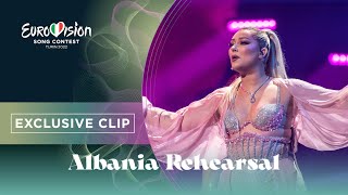 Ronela Hajati  Sekret  Exclusive Rehearsal Clip  Albania 🇦🇱  Eurovision 2022 [upl. by Elorac500]