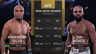 UFC Combate  Anderson Silva X Jon Jones [upl. by Aidyl]