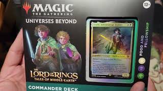 MTG LOTR Commander decks opening [upl. by Einrae542]