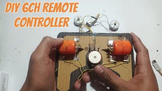 how to make remote controller for RC projects 6ch remote control receiver mrcrazyprabin diy [upl. by Merlin]