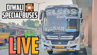 VELLORE DIWALI SPECIAL BUSES CROWD BuS STAND ungal nanban siva is live [upl. by Kimberlyn616]