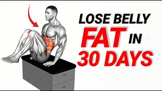 Get FLAT Abs in 16 Minutes a Day with NO Equipment Needed Standing and Sitting Workout Only [upl. by Nolham]