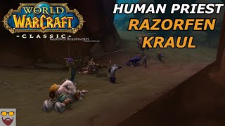 Lets Play WoW CLASSIC  RAZORFEN KRAUL DUNGEON  Healing Perspective  Gameplay Walkthrough [upl. by Yspyg]